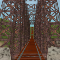 Railroad bridge in America