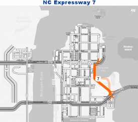 Map of Expressway 7